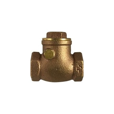 Swing Check Valve, 114 Nominal, IPS Threaded End Style, 200 Psi WOG125 Psi WSP Pressure, 5 To 1